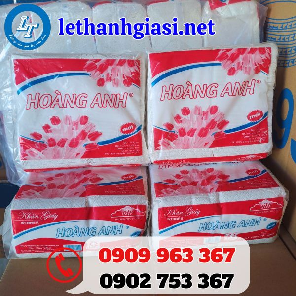 khăn giấy rút hoàng anh giá sỉ theo bành