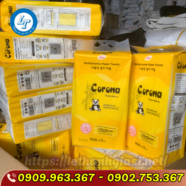 PHÂN PHỐI SỈ RẺ GIẤY RÚT CORONA CÁC LOẠI CHO ĐẠI LÝ, CỬA HÀNG khăn giấy rút treo tường corona