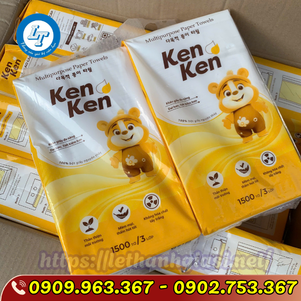 ĐƠN VỊ PHÂN PHỐI SỈ KHĂN GIẤY KEN KEN UY TÍN TPHCM khăn giấy rút treo tường