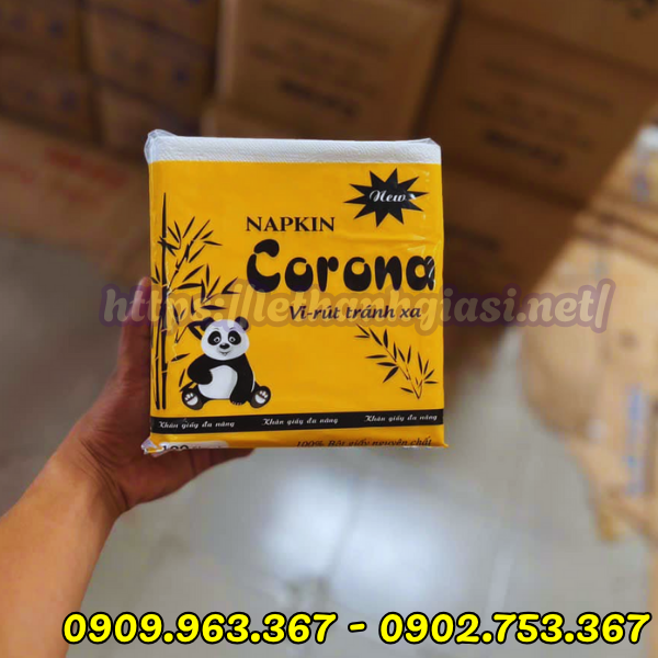 PHÂN PHỐI SỈ RẺ GIẤY RÚT CORONA CÁC LOẠI CHO ĐẠI LÝ, CỬA HÀNG khăn giấy vuông corona