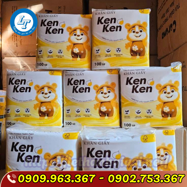 ĐƠN VỊ PHÂN PHỐI SỈ KHĂN GIẤY KEN KEN UY TÍN TPHCM khăn giấy vuông ken ken