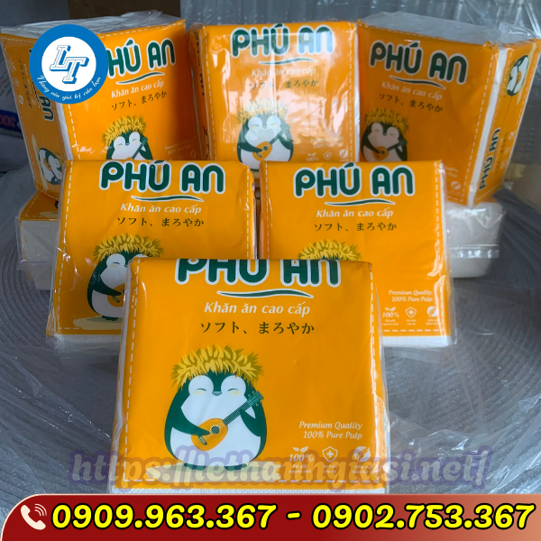 ĐẠI LÝ KHĂN GIẤY KHÔ CÁC LOẠI GIÁ RẺ CHẤT LƯỢNG KHĂN GIẤY KHÔ vuông phú an
