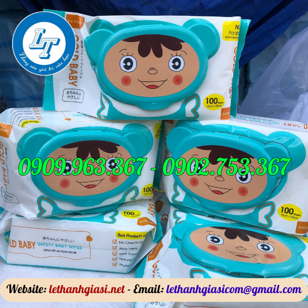 KHĂN ƯỚT EM BÉ GIÁ RẺ AN TOÀN CHO DA khăn ướt gấu trúc