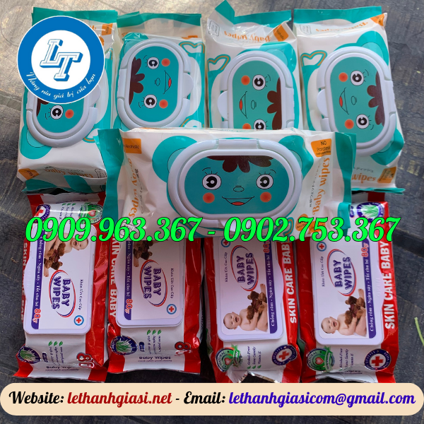 KHĂN ƯỚT EM BÉ GIÁ RẺ AN TOÀN CHO DA khăn ướt em bé