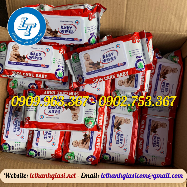 KHĂN ƯỚT EM BÉ GIÁ RẺ AN TOÀN CHO DA khăn ướt em bé