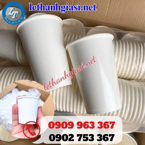 ly giấy 16oz 500ml trắng trơn giá rẻ tphcm ly giấy 16oz 500ml trắng trơn giá rẻ tphcm