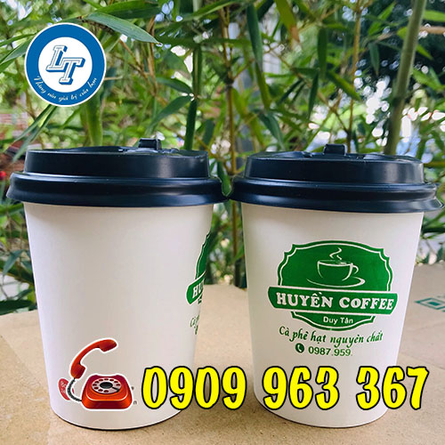 LY GIẤY ĐỰNG CÀ PHÊ, TRÀ SỮA CÓ NĂP GIÁ RẺ, ĐẸP ly giấy cà phê có in hình