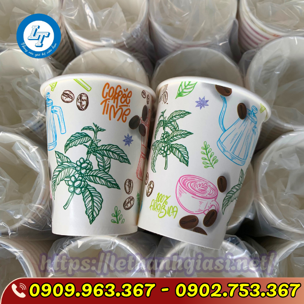 LY GIẤY CAFE IN LOGO LY GIẤY CAFE IN LOGO