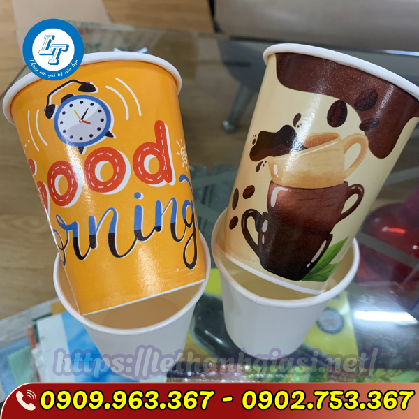 LY GIẤY CAFE IN LOGO LY GIẤY CAFE IN LOGO