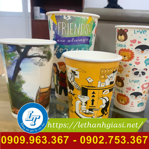 Địa chỉ bán ly giấy cafe in sẵn giá rẻ tại Thủ Đức, HCM ly giấy in