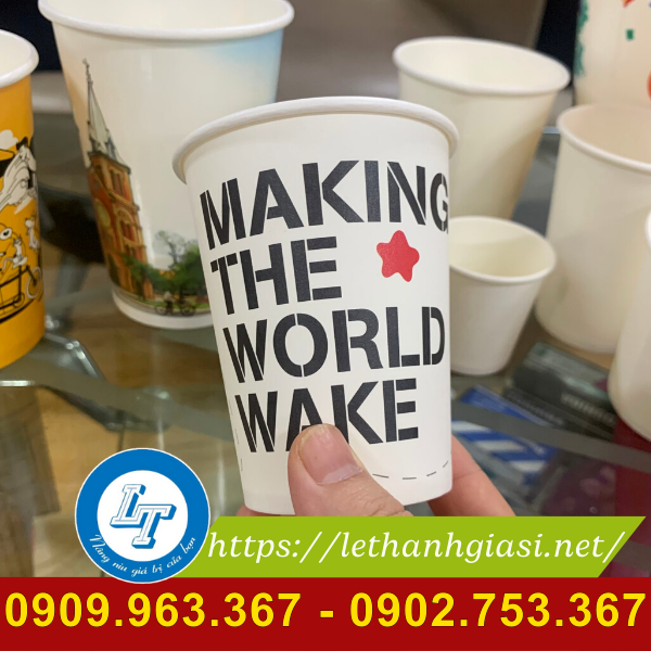 Địa chỉ bán ly giấy cafe in sẵn giá rẻ tại Thủ Đức, HCM ly giấy in