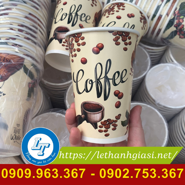 Địa chỉ bán ly giấy cafe in sẵn giá rẻ tại Thủ Đức, HCM ly giấy đựng cà phê