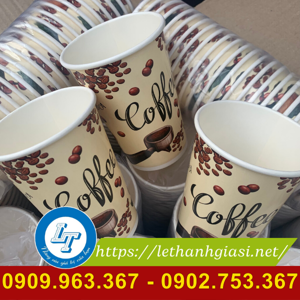 Địa chỉ bán ly giấy cafe in sẵn giá rẻ tại Thủ Đức, HCM ly giấy đựng cà phê