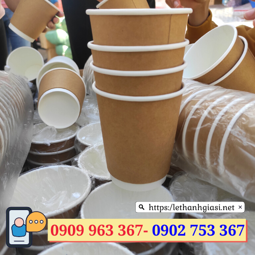 Ly giấy cao cấp 2 lớp giá rẻ tại TPHCM ly giấy 16oz