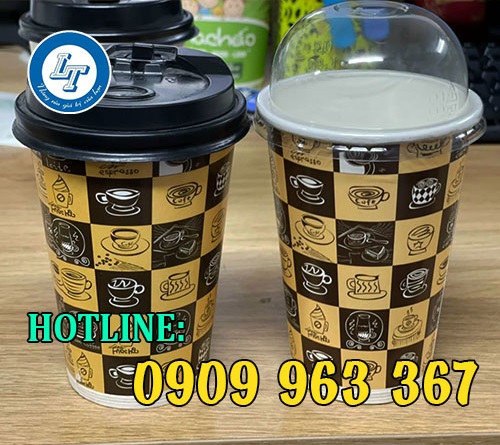 LY GIẤY UỐNG CÀ PHÊ MUA Ở ĐÂU RẺ TẠI TPHCM? ly giấy có nắp