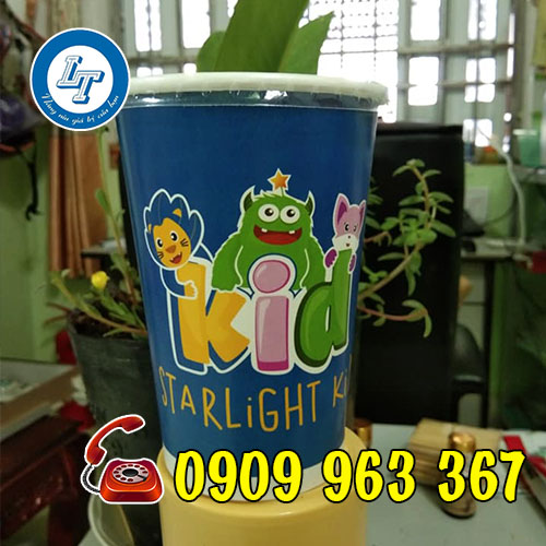 LY GIẤY ĐỰNG CÀ PHÊ, TRÀ SỮA CÓ NĂP GIÁ RẺ, ĐẸP ly giấy trà sữa in hình