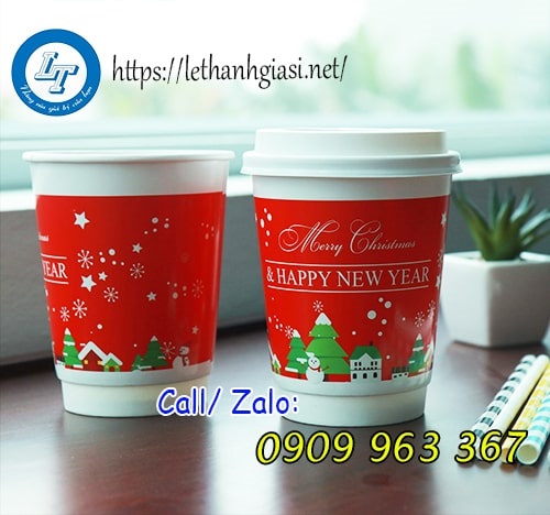 MẪU LY GIẤY ĐẸP, GIÁ RẺ ĐÓN XUÂN NHÂM DẦN 2022 LY GIẤY GIÁNG SINH