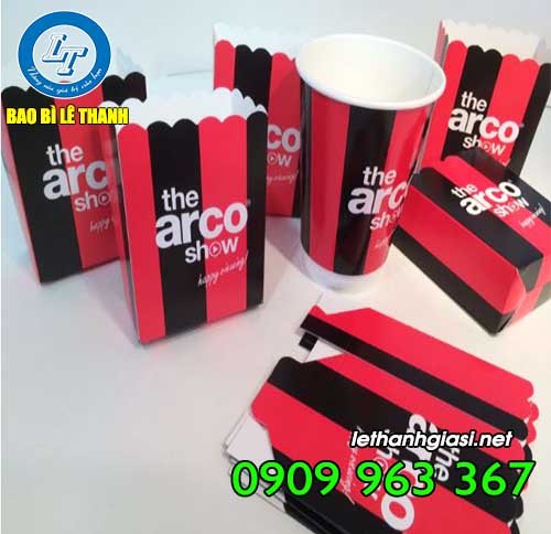 MUA LY GIẤY, HỘP GIẤY ĐỰNG BẮP RANG BƠ GIÁ RẺ TPHCM HỘP GIẤY ĐỰNG BẮP RANG BƠ