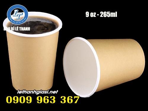 CƠ SỞ SẢN XUẤT LY GIẤY CÀ PHÊ KHU VỰC MIỀN NAM ly giấy kraft đựng cafe nóng