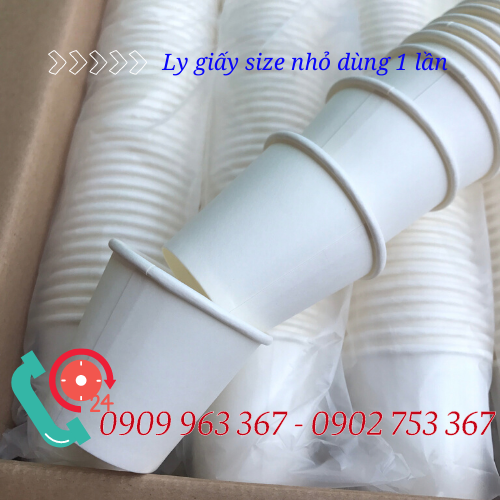 Bán ly giấy nhỏ dùng 1 lần giá rẻ ly giấy size nhỏ