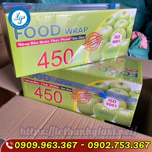 MÀNG BỌC THỰC PHẨM 450 GIÁ SỈ THÙNG 6 HỘP MÀNG BỌC THỰC PHẨM 450 GIÁ SỈ THÙNG 6 HỘP