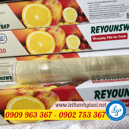MUA SỈ MÀNG BỌC THỰC PHẨM LOẠI TO, LOẠI NHỎ TẠI LÊ THANH màng bọc thực phẩm nhỏ