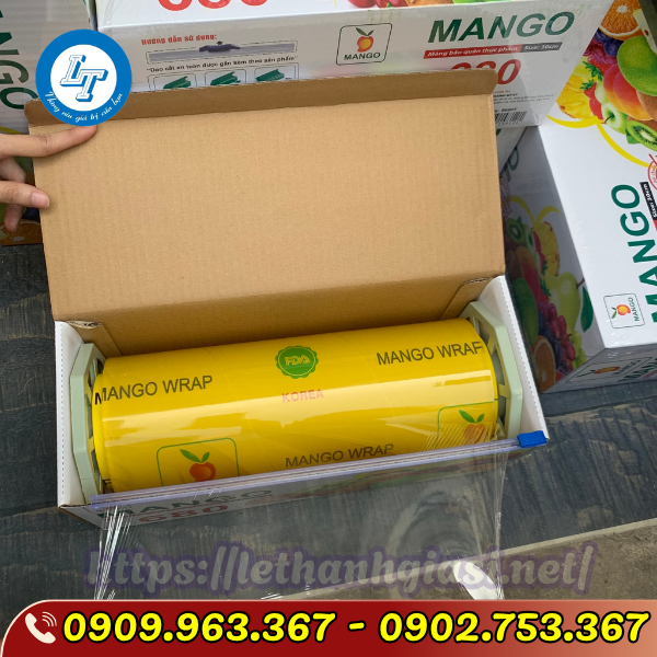 BÁN BUÔN SỈ RẺ MÀNG BỌC THỰC PHẨM MANGO CUỘN 500 MÉT BÁN BUÔN SỈ RẺ MÀNG BỌC THỰC PHẨM MANGO CUỘN 500 MÉT