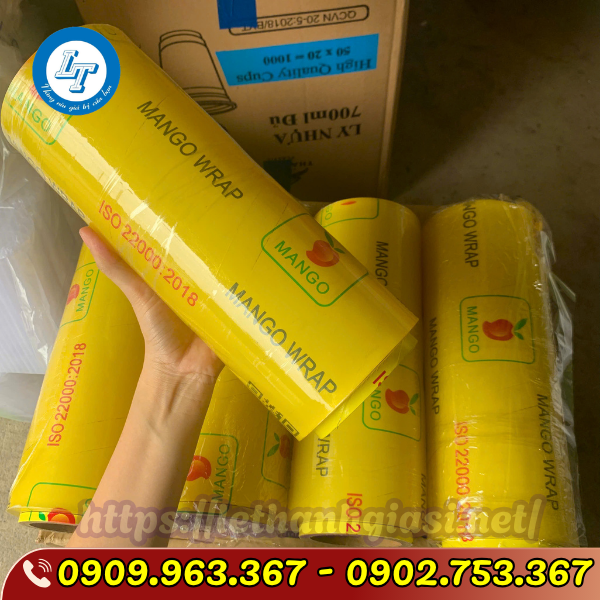 BÁN BUÔN SỈ RẺ MÀNG BỌC THỰC PHẨM MANGO CUỘN 500 MÉT BÁN BUÔN SỈ RẺ MÀNG BỌC THỰC PHẨM MANGO CUỘN 500 MÉT