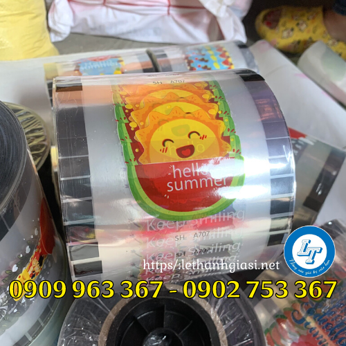 Mua cuộn màng ép ly trà sữa ở đâu rẻ? màng ép ly in hình