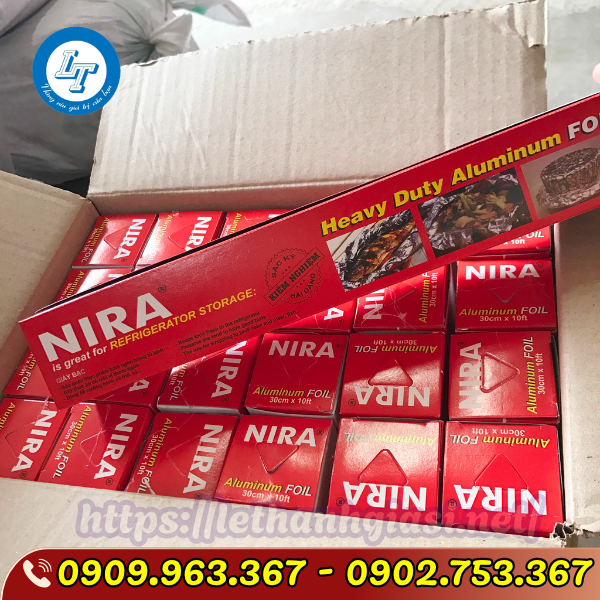 MÀNG NHÔM BỌC NƯỚNG THỰC PHẨM GIÁ SỈ GIẤY BẠC NƯỚNG NIRA