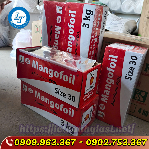 MÀNG NHÔM BỌC NƯỚNG THỰC PHẨM GIÁ SỈ giấy bạc nướng 3kg