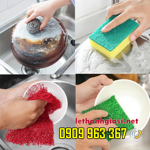 5 LOẠI MIẾNG RỬA CHÉN CHÀ NỒI GIÁ RẺ CHẤT LƯỢNG miếng rửa chén chùi nồi