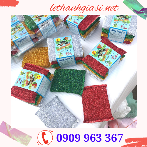 GIÁ RẺ MIẾNG RỬA CHÉN KIM TUYẾN CHO GIA ĐÌNH miếng rửa chén kim tuyến