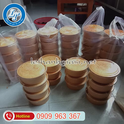 MUA HỘP ĐỰNG BÁNH BÔNG LAN BẰNG GIẤY Ở ĐÂU GIÁ RẺ tô giấy đựng thức ăn mang đi
