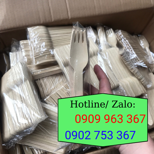 nĩa gỗ dùng 1 lần