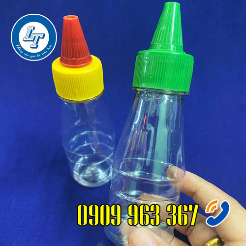 SẢN XUẤT CHAI NHỰA TƯƠNG ỚT GIÁ SỈ RẺ TẠI TPHCM chai nhựa nắp nhọn