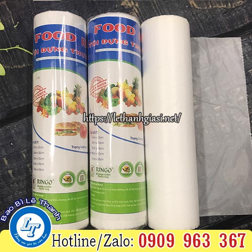 Mua sỉ túi cuộn xé siêu thị ở đâu bán? túi dựng thực phẩm dạng cuộn