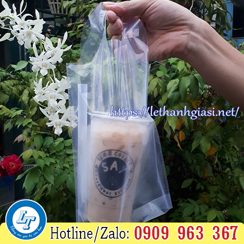 TÚI ĐỰNG TRÀ SỮA 1 LY GIÁ RẺ ĐẠI LÝ túi đựng ly trà sữa
