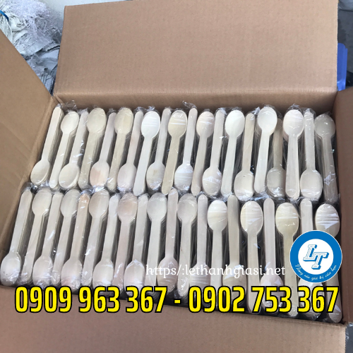 Muỗng gỗ dùng 1 lần giá rẻ tại TPHCM muỗng gỗ
