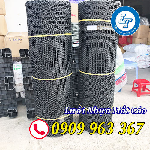NƠI BÁN SỈ LƯỚI NHỰA MẮT CÁO LỖ TO, LỖ NHỎ TPHCM lưới mắt cáo màu đen