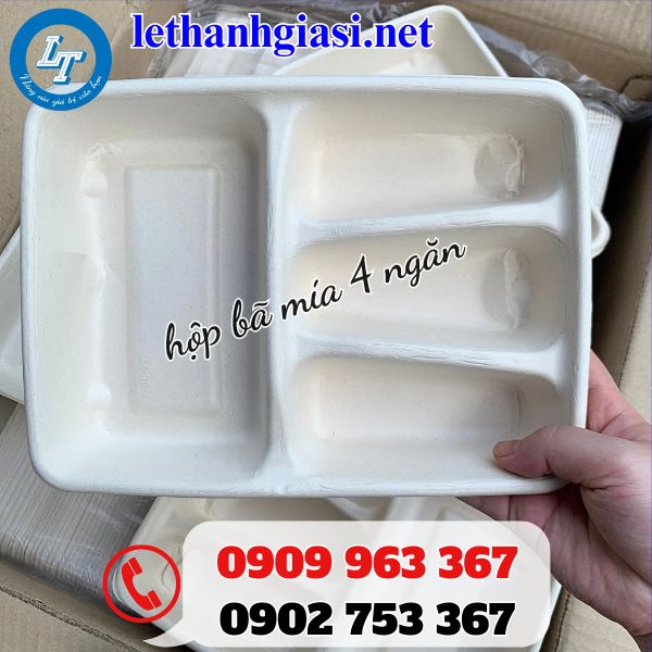 nhà phân phối hộp bã mía 4 ngăn đựng cơm giá sỉ cực rẻ nhà phân phối hộp bã mía 4 ngăn đựng cơm giá sỉ cực rẻ