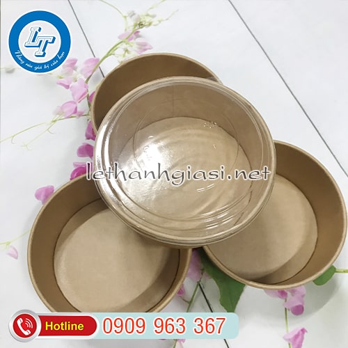 MUA HỘP ĐỰNG BÁNH BÔNG LAN BẰNG GIẤY Ở ĐÂU GIÁ RẺ tô giấy nắp nhựa Pet