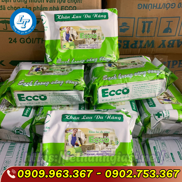 KHĂN LAU ĐA NĂNG ECCO GIÁ SỈ THÙNG 24 GÓI KHĂN LAU ĐA NĂNG ECCO GIÁ SỈ THÙNG 24 GÓI