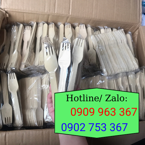 Muỗng dao nĩa gỗ dùng 1 lần giá rẻ tại nhà cung cấp nĩa gỗ