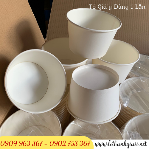 Mua tô giấy đựng mì cay ở đâu giá rẻ tô giấy màu trắng