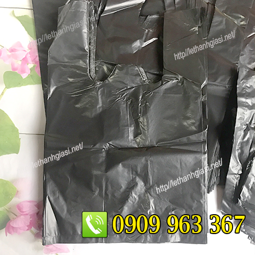 MUA TÚI XỐP ĐEN BÓNG, ĐEN THƯỜNG GIÁ SỈ CHO NHÀ PHÂN PHỐI túi xốp 2 quai màu đen