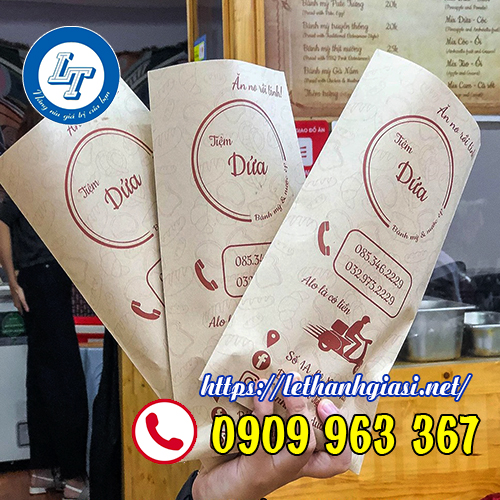 MUA TÚI GIẤY ĐỰNG THỰC PHẨM GIÁ RẺ Ở ĐÂU TPHCM túi giấy đựng bánh mì