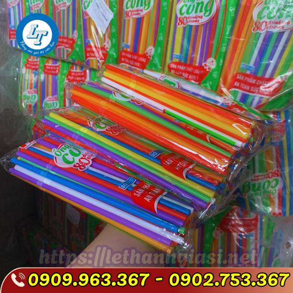 ỐNG HÚT NHỰA CONG ĐỦ MÀU GIÁ BỎ SỈ ống hút cong nhiều màu