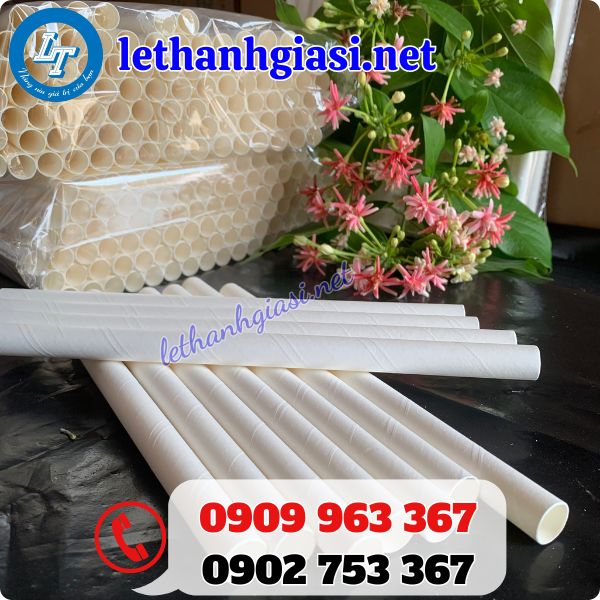 ống hút giấy bọc màng giá sỉ tôt cho nhà phân phối