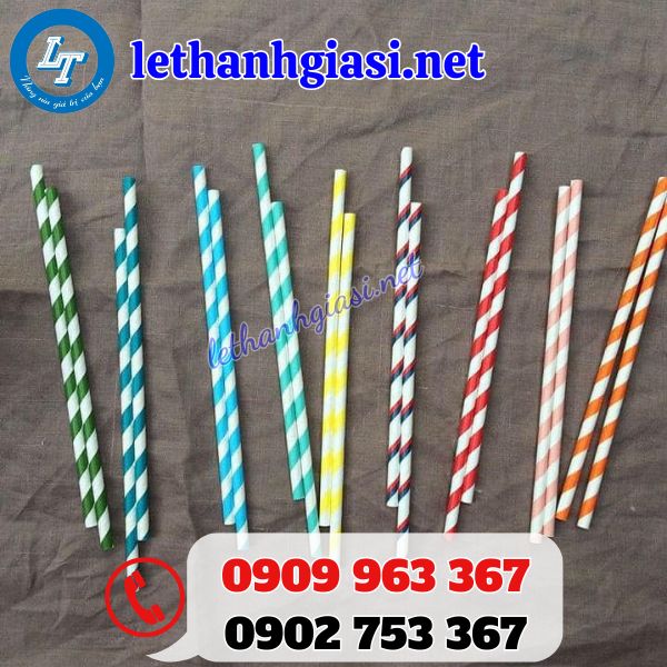 ống hút giấy họa tiết giá sỉ cho nhà phân phối